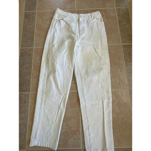 Lazy Oaf white jeans hello apathetic apparel Unisex Men size 28